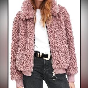 Zara Dusty Pink Bomber Jacket